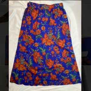 Beautiful Floral Floor Length Skirt
